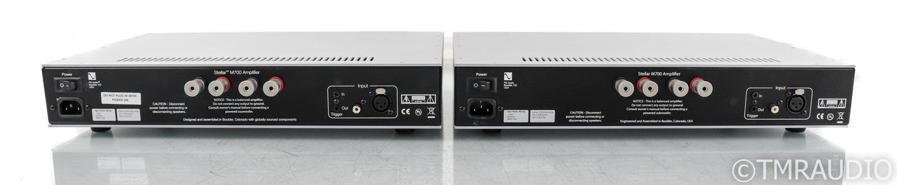 PS Audio Stellar M700 Mono Power Amplifier; Silver Pair (Used)