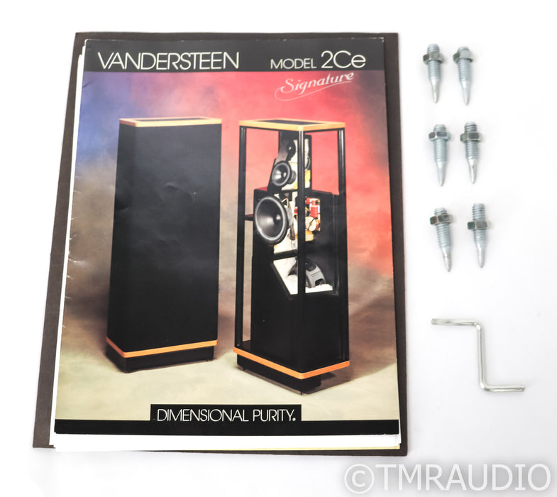 Vandersteen 2CE Signature II Floorstanding Speakers; 2-CE; Black Pair