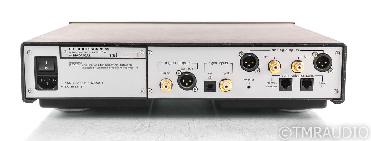 Mark Levinson No. 39 CD Player; Remote; No39