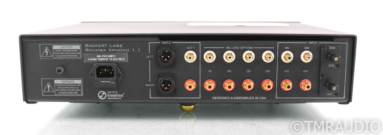 Backert Labs Rhumba Xphono 1.1 MM / MC Tube Phono Preamplifier; Black
