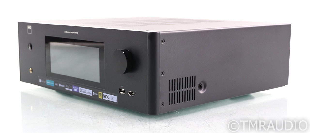 NAD T 778 9.2 Channel Home Theater Receiver; Remote; BluOS; MM Phono