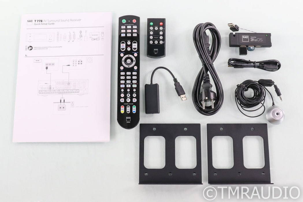 NAD T 778 9.2 Channel Home Theater Receiver; Remote; BluOS; MM Phono