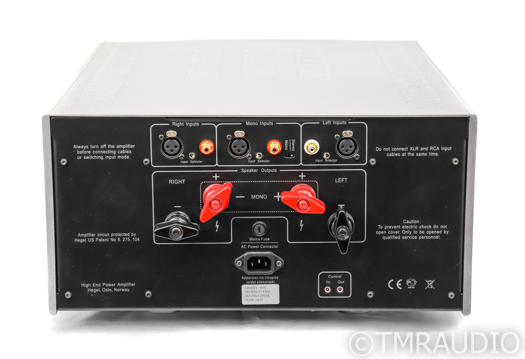 Hegel H30 Stereo Power Amplifier; H-30; Silver