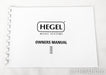 Hegel H30 Stereo Power Amplifier; H-30; Silver