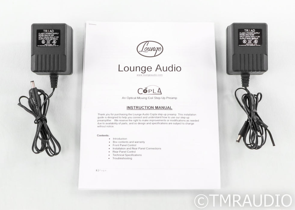 Lounge Audio LCR MKIII MM Phono Preamplifier; LCRMK3; Black