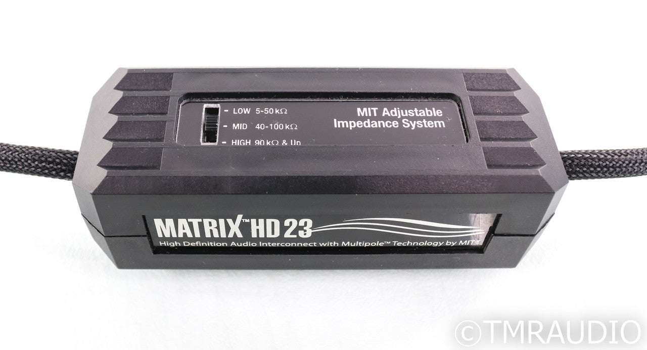 MIT Matrix HD 23 RCA Cables; 1m Pair Interconnects