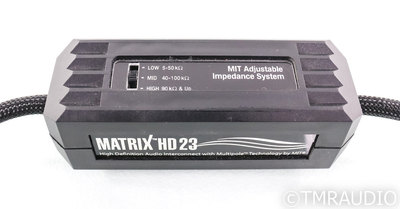 MIT Matrix HD 23 RCA Cables; 1m Pair Interconnects