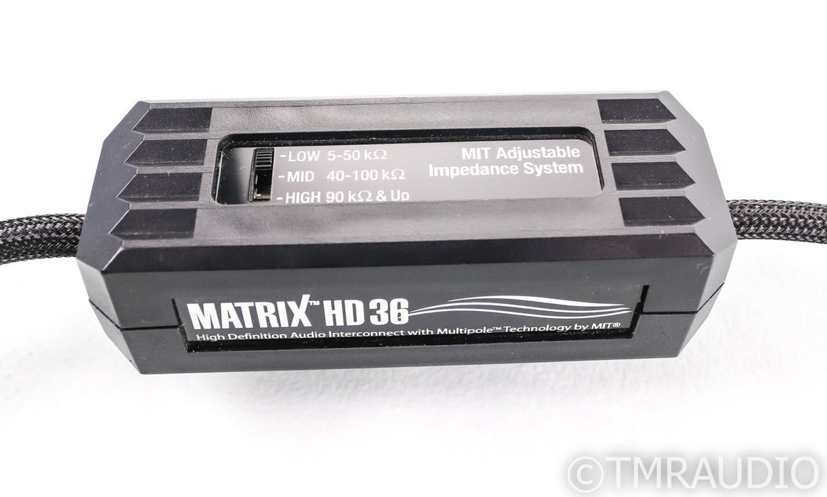 MIT Matrix HD 36 RCA Cables; 1.5m Pair Interconnects