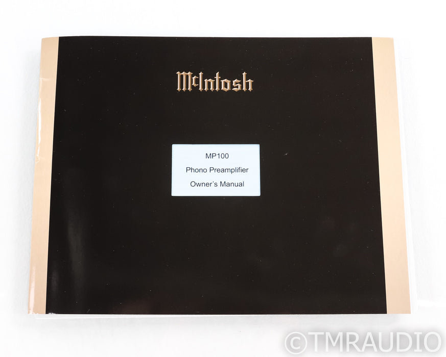 McIntosh MP100 MM / MC Phono Preamplifier; A / D Converter
