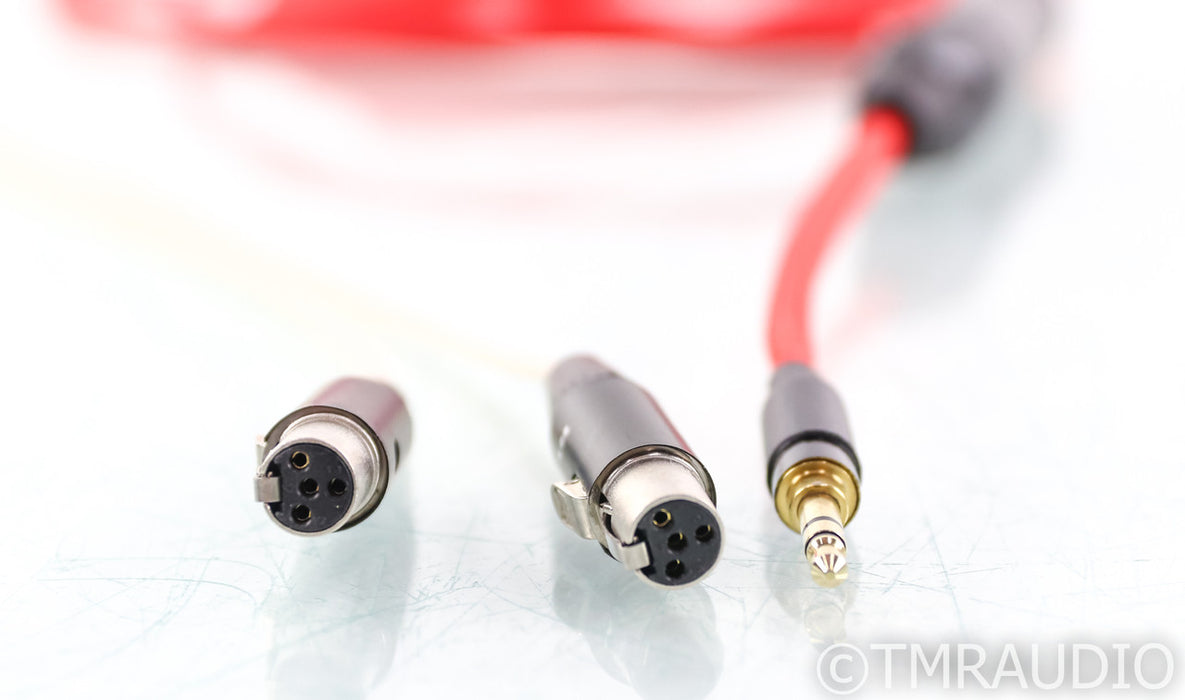 WyWires Red LCD-X Headphone Cable; 4-pin XLR w/ 3.5mm TRS Adapter; 3m