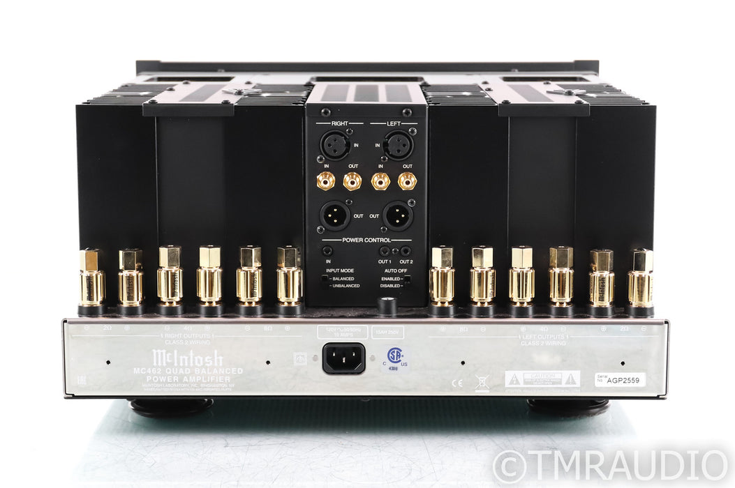 McIntosh MC462 Stereo Power Amplifier; Quad Balanced; MC-462