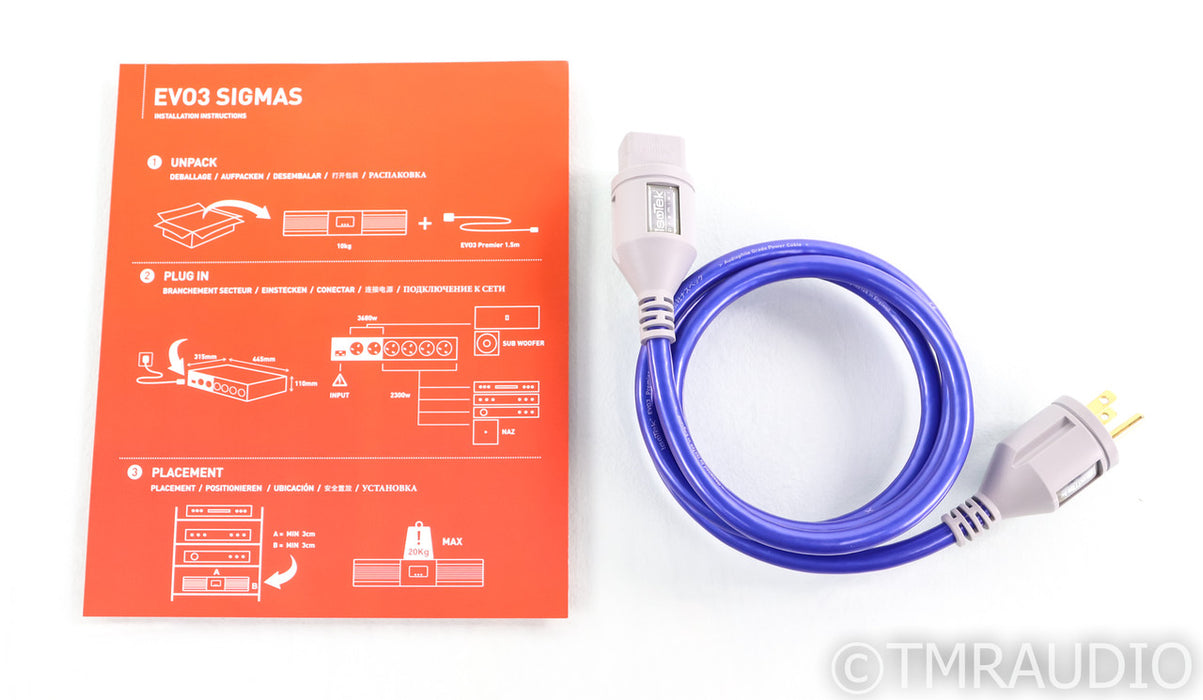 IsoTek Evo3 Sigmas AC Power Line Conditioner; evo-3; III; Black