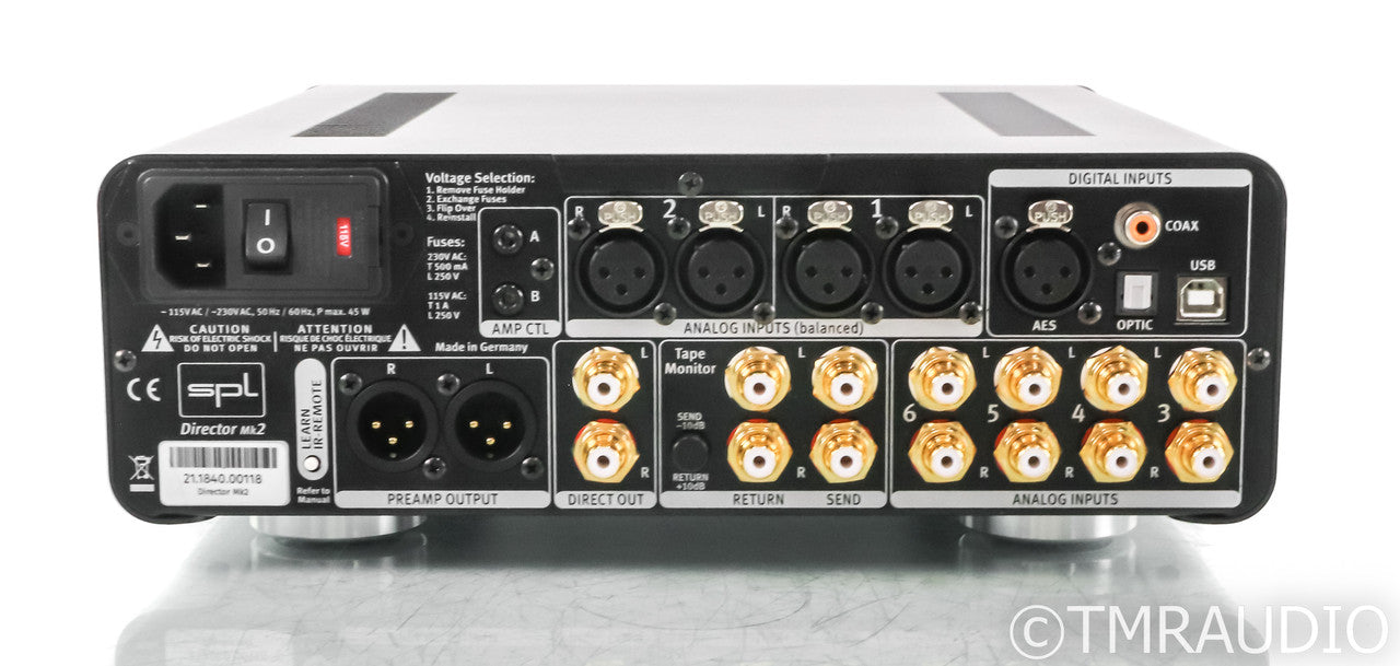 SPL Director Mk2 Stereo Preamplifier / DAC; Black (Open Box)