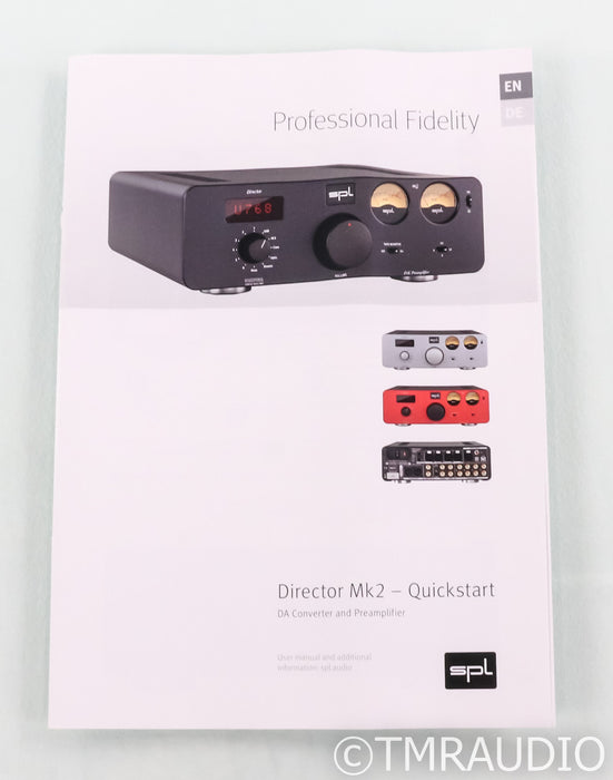 SPL Director Mk2 Stereo Preamplifier / DAC; Black (Open Box)