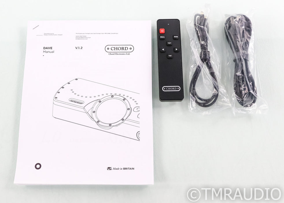 Chord Electronics Dave DAC / Headphone Amplifier; D/A Converter; Black; Remote