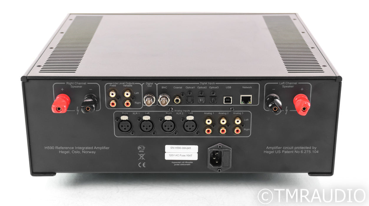 Hegel H590 Stereo Integrated Amplifier; Remote; Black; Wireless / DAC