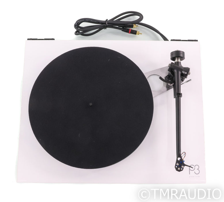 Rega Planar 3 Belt Drive Turntable; Elys 2 MM Cartridge; RB330 Tonearm; White