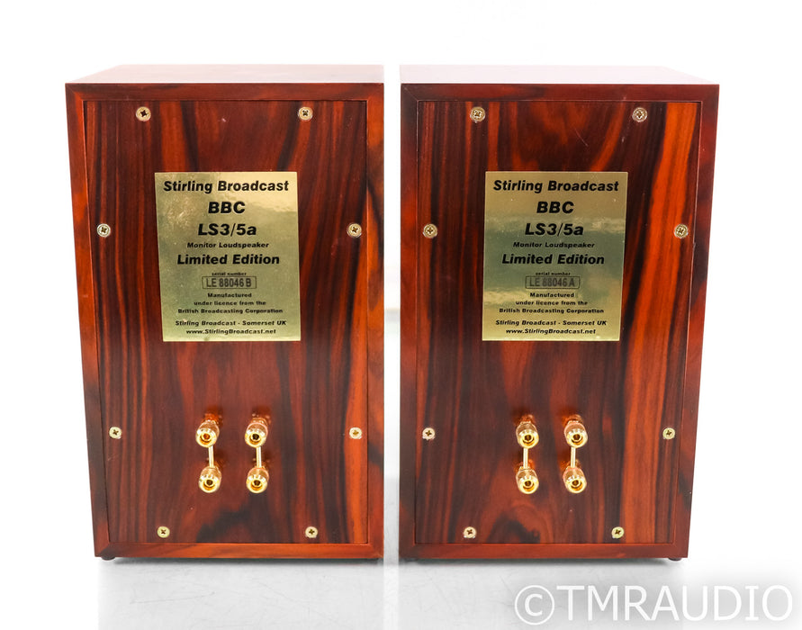 Stirling Broadcast LS3/5a Bookshelf Speakers; Rosewood Pair; Limited Edition
