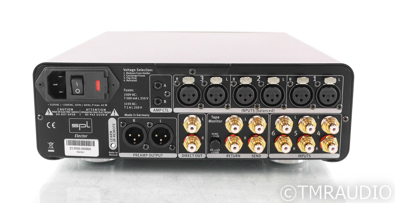 SPL Elector Stereo Preamplifier; Black (Open Box)