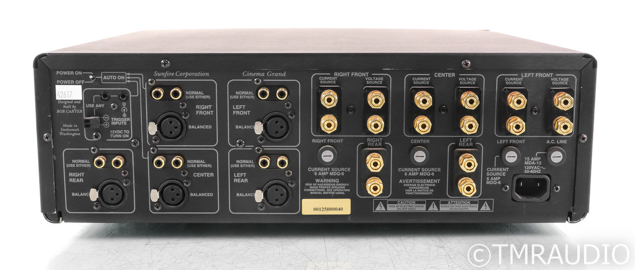 Sunfire Cinema Grand 5-Channel Power Amplifier; Bob Carver