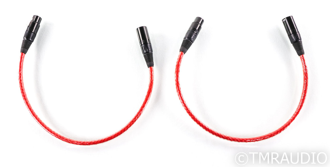 Straight Wire Encore II XLR Cables; .5m Pair Balanced Interconnects