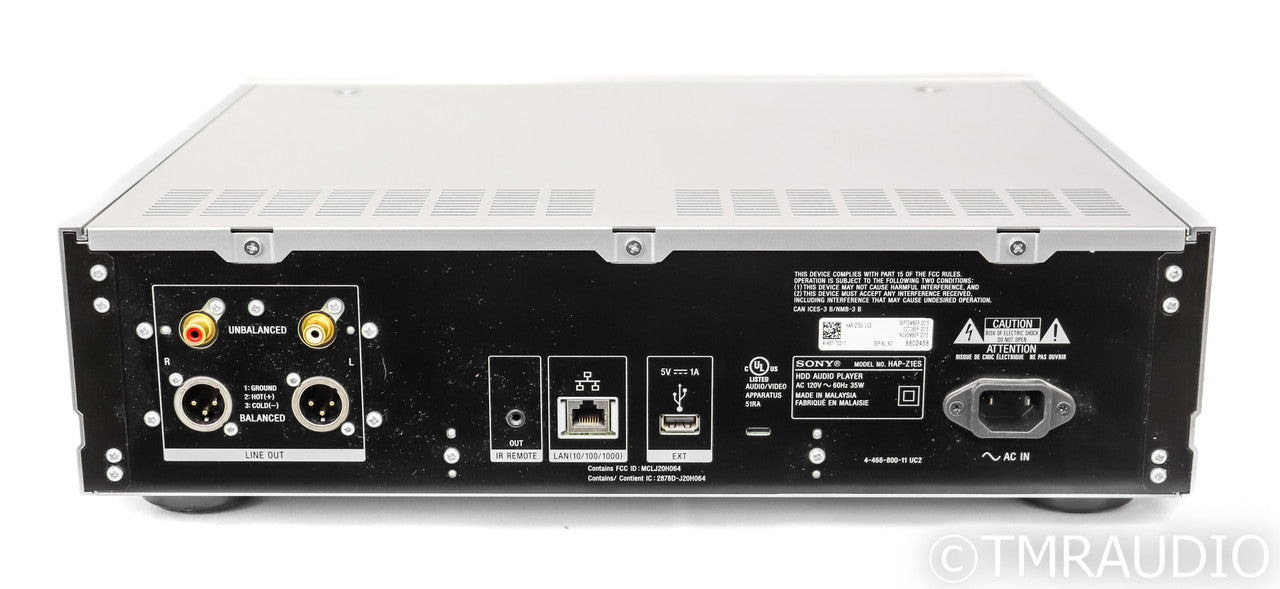Sony HAP-Z1ES Network Streamer / Server; HAPZ1ES; Silver; 1TB HDD (No Remote)
