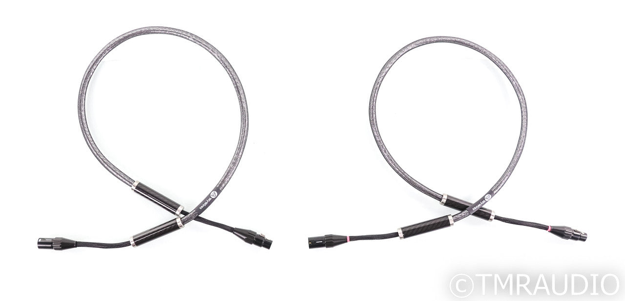 WyWires Diamond XLR Cables; 4ft Pair Balanced Interconnects