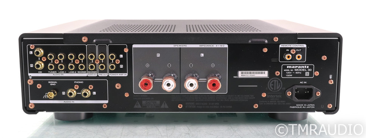 Marantz Model 30 Stereo Integrated Amplifier; Remote; Black; MM / MC Phono