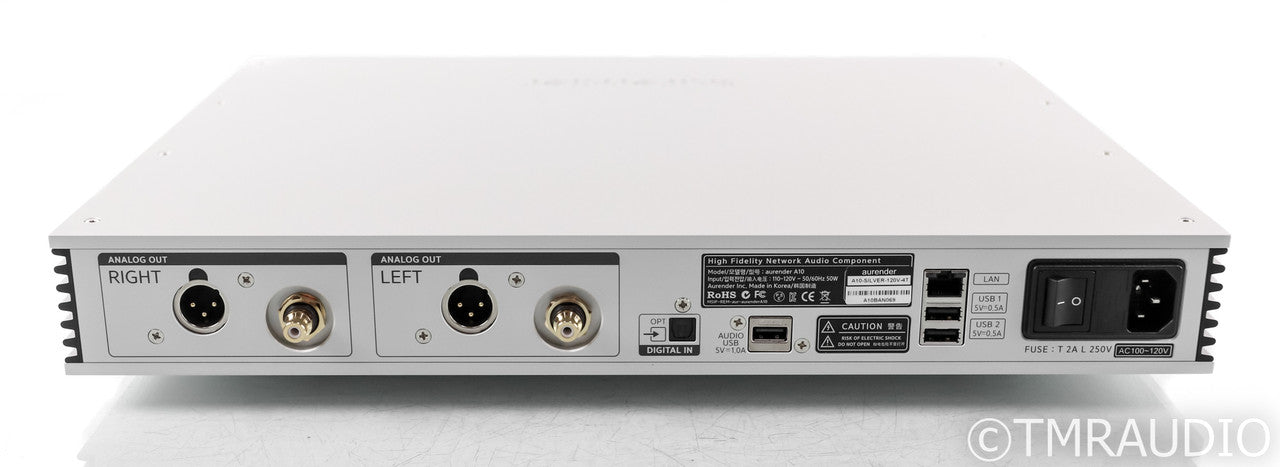 Aurender A10 Network Server / Streamer; Silver; Remote; 4TB (Open Box)