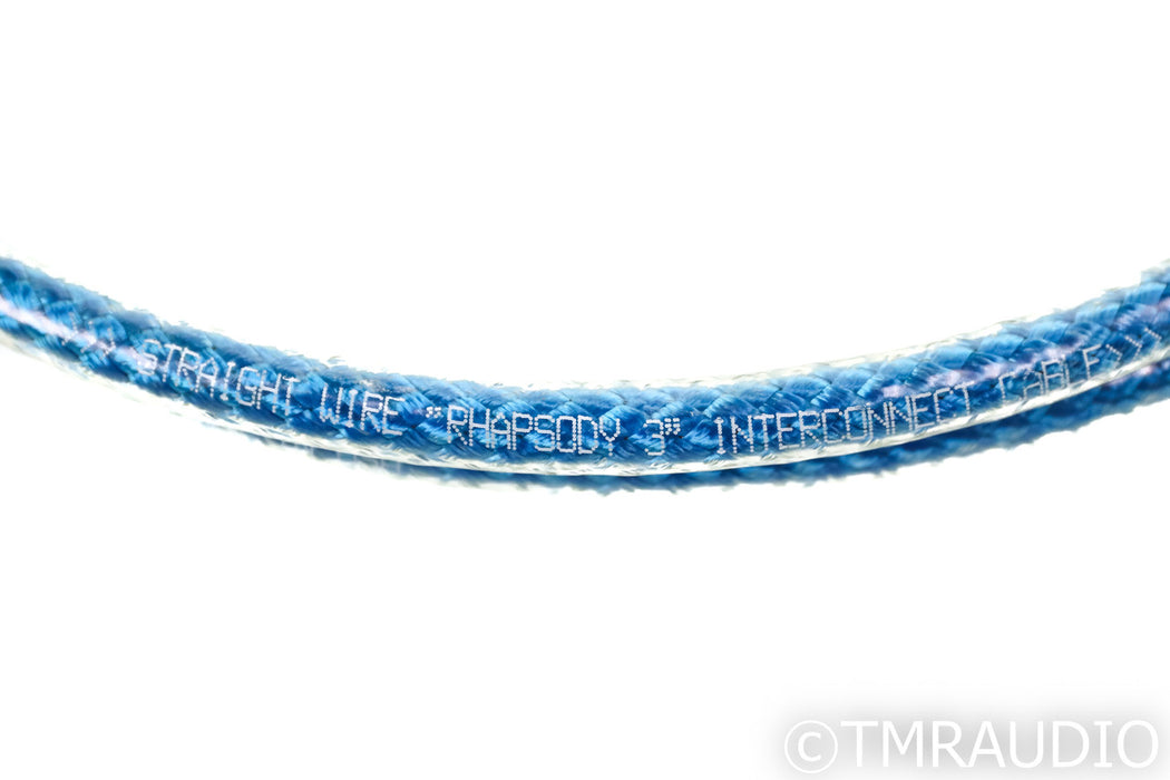 Straight Wire Rhapsody III XLR Cables; 1.25m Pair Balanced Interconnects;