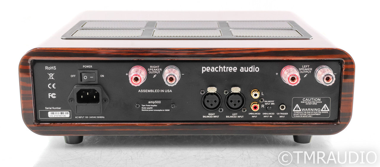 Peachtree Amp500 Stereo Power Amplifier; Amp-500; Ebony Mocha (Open Box)