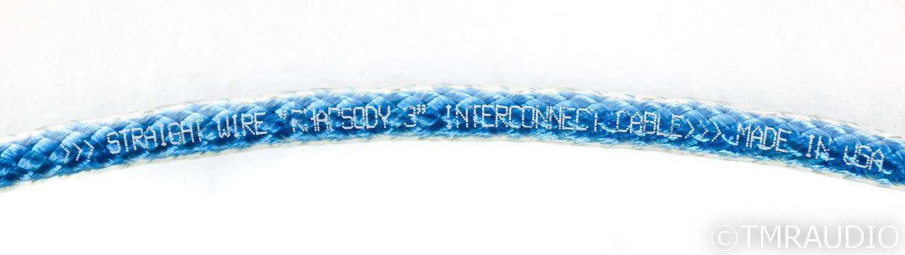 Straight Wire Rhapsody III XLR Cable; Single 1m Balanced Interconnects