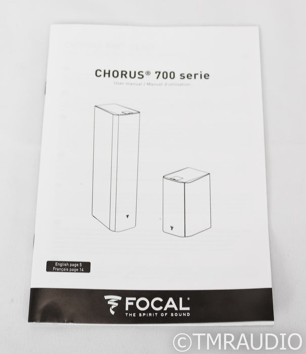 Focal Chorus 706 Bookshelf Speakers; Walnut Pair