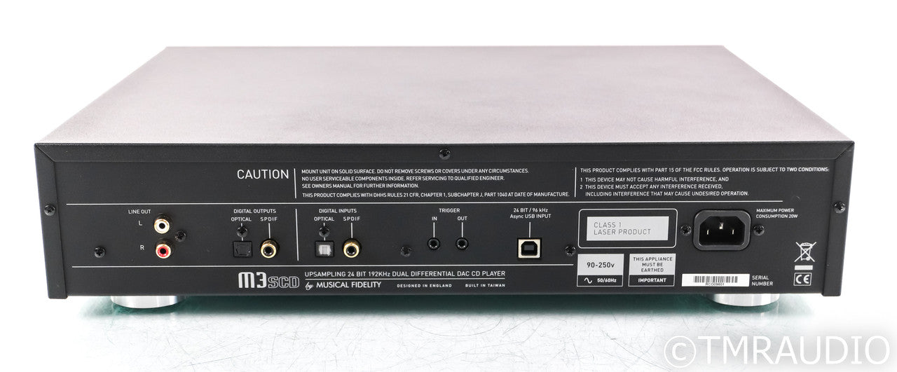 Musical Fidelity M3scd CD Player; Remote; Silver; M3-SCD