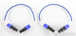 REL Bassline Blue Line Array Connectors; 0.5m Pair Subwoofer Cables (Open Box)