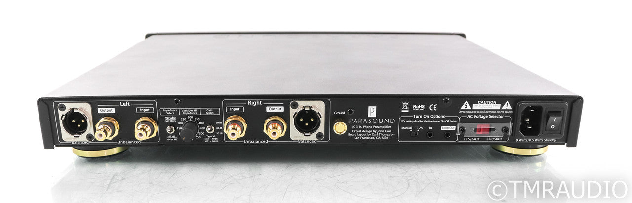 Parasound JC3 Jr. MM / MC Phono Preamplifier; Black; John Curl