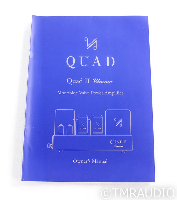 Quad II Classic Mono Power Amplifier; Q2; Gold Pair