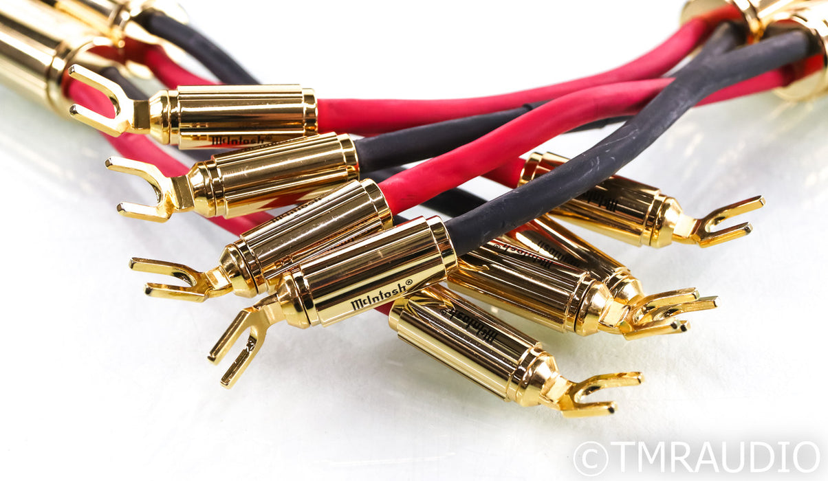 McIntosh CS4M Speaker Cables; 4m Pair; Gold Plated