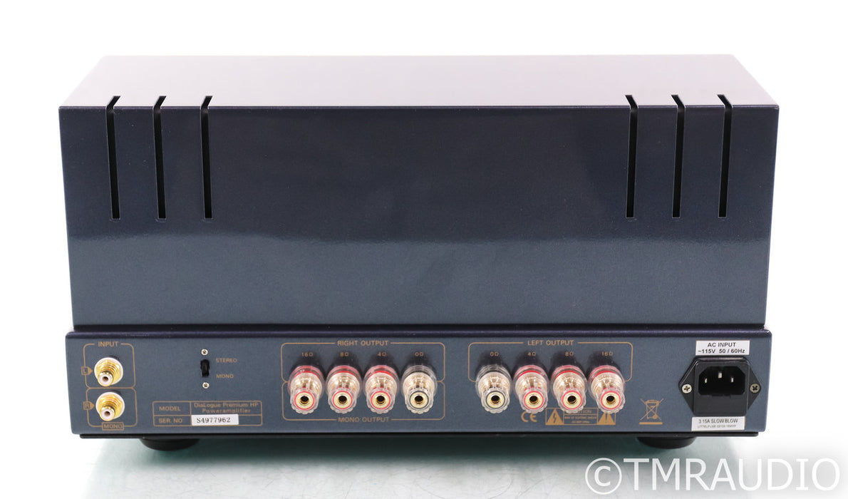PrimaLuna DiaLogue Premium HP Stereo Tube Power Amplifier; Silver