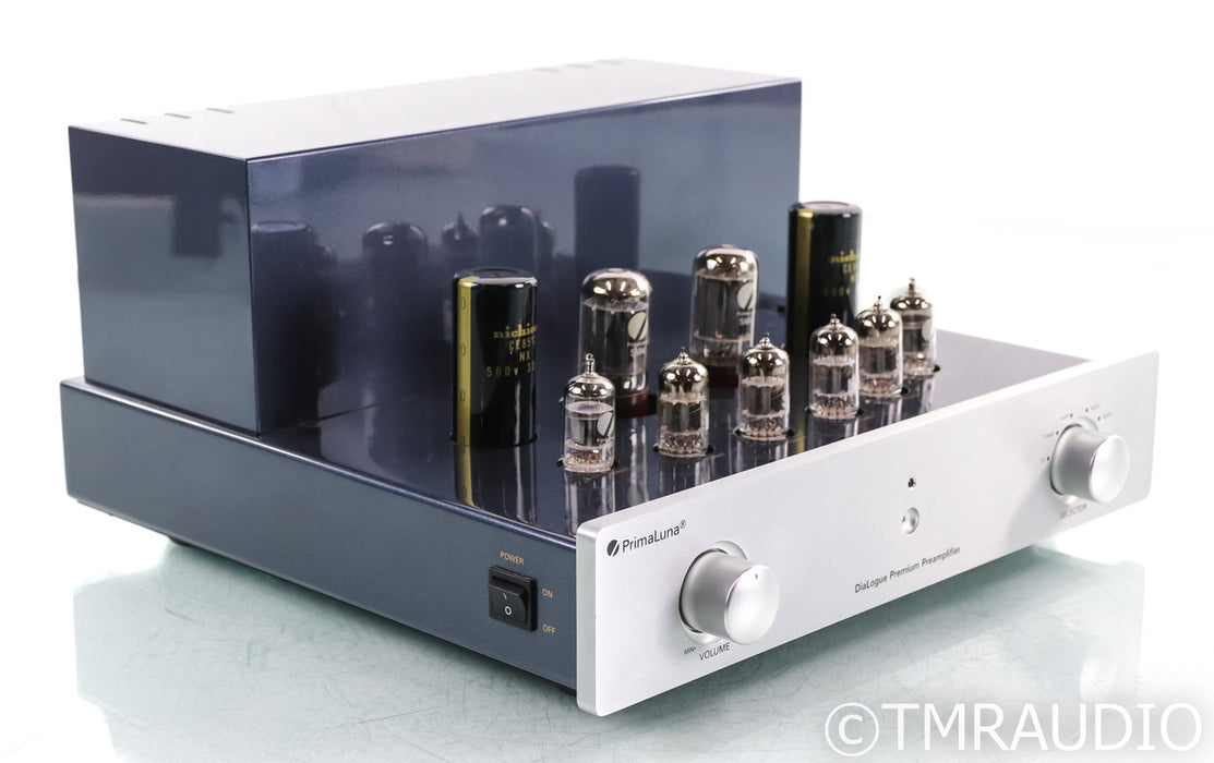 Primaluna DiaLogue Premium Stereo Tube Preamplifier; Remote; Silver
