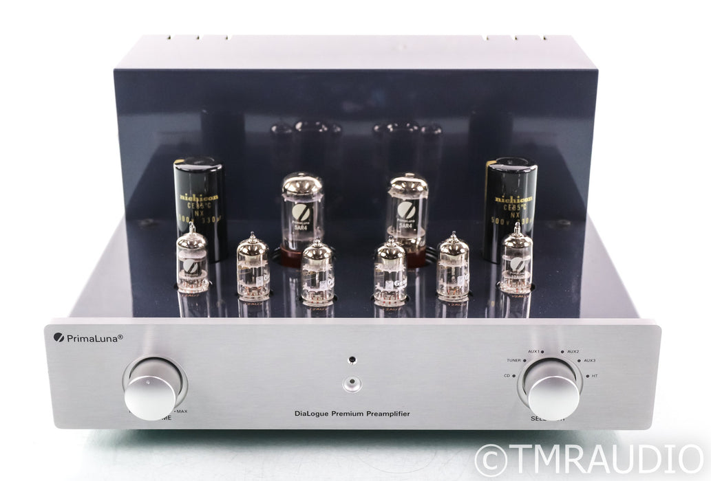 Primaluna DiaLogue Premium Stereo Tube Preamplifier; Remote; Silver