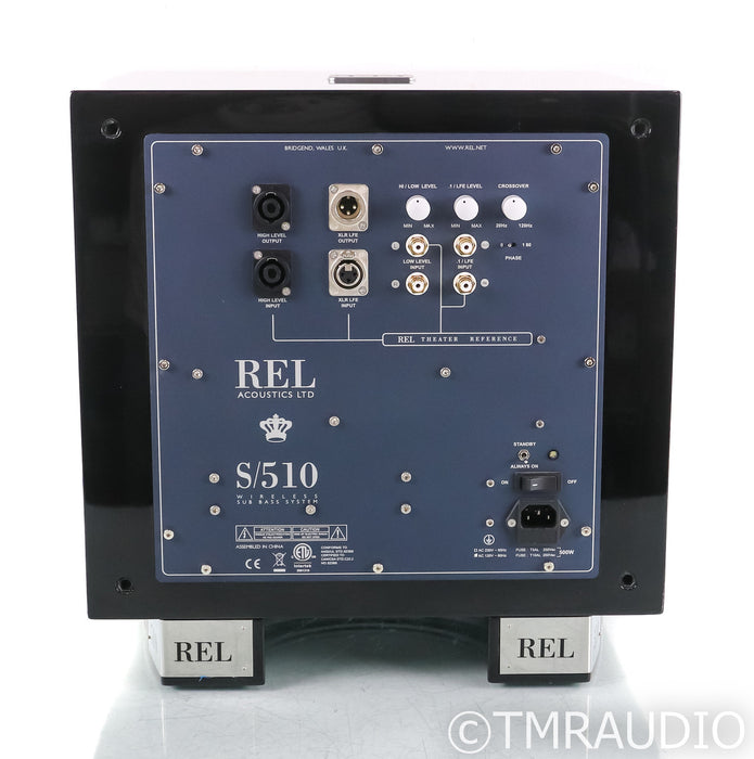 REL S/510 10" Powered Subwoofer; S510; Gloss Black