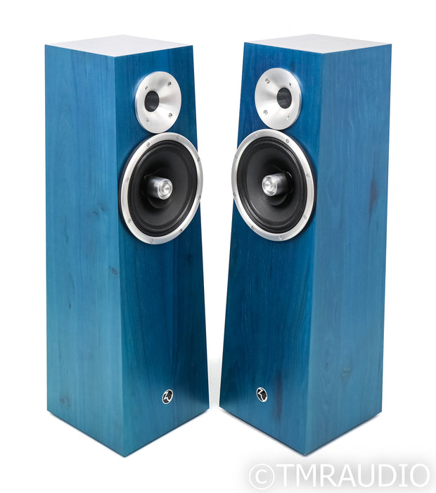 Zu Audio Soul Supreme Floorstanding Speakers; Teal Pearl Satin Pair