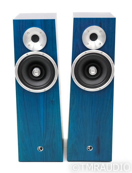 Zu Audio Soul Supreme Floorstanding Speakers; Teal Pearl Satin Pair