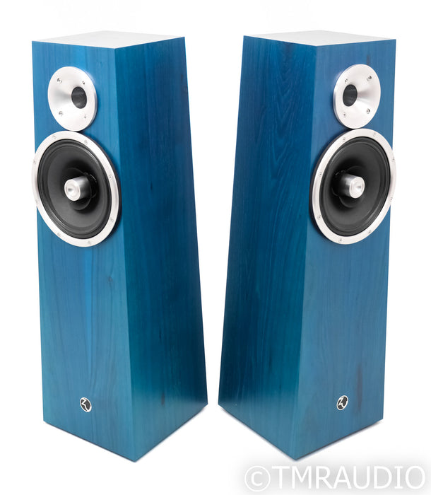 Zu Audio Soul Supreme Floorstanding Speakers; Teal Pearl Satin Pair