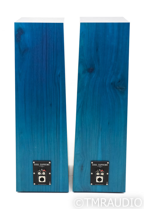 Zu Audio Soul Supreme Floorstanding Speakers; Teal Pearl Satin Pair