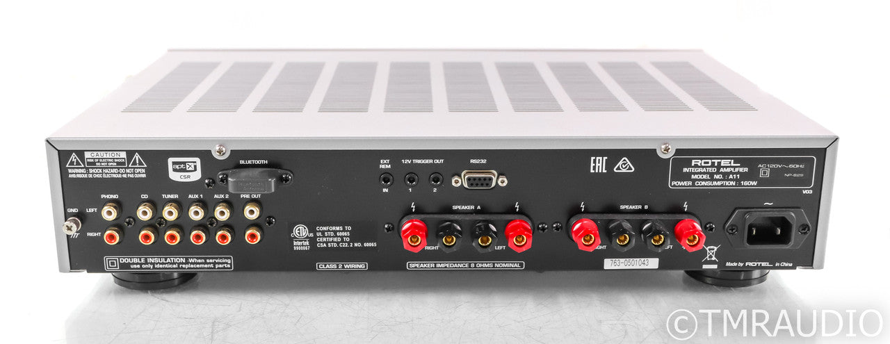 Rotel A11 Stereo Integrated Amplifier; Remote; MM Phono