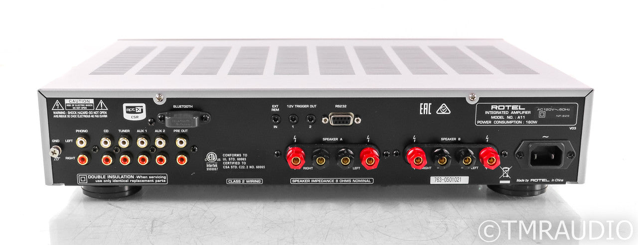 Rotel A11 Tribute Stereo Integrated Amplifier; A-11; Remote (Open Box)