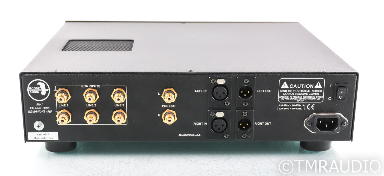 Rogue Audio RH-5 Tube Headphone Amplifier; RH5; Remote