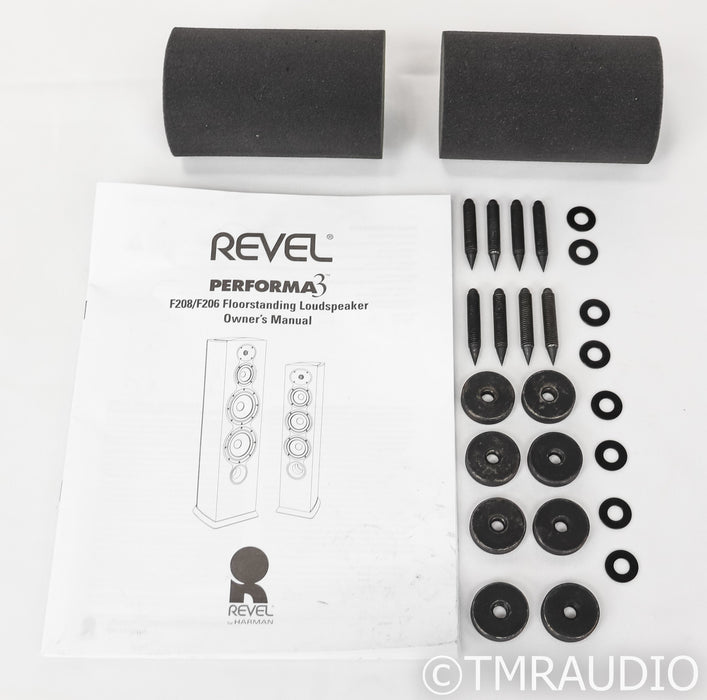 Revel Performa3 F-206 Floorstanding Speakers; Gloss Black Pair; F206